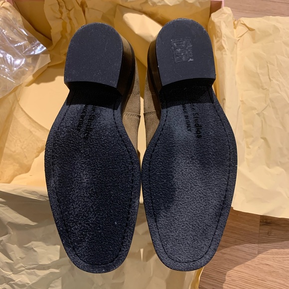 ACNE STUDIOS - Sand Beige Suede Ankle Boots - Picture 7 of 16